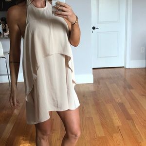 NWT Tan halter mini dress